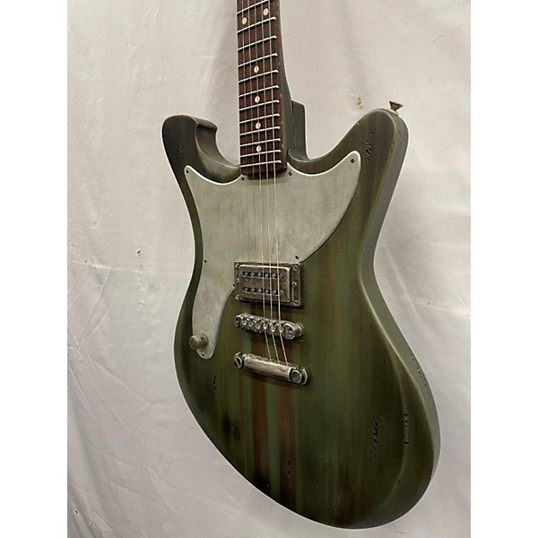 Used Used Wild Customs Savage One Metallic Finish Green Solid Body Electric Guitar