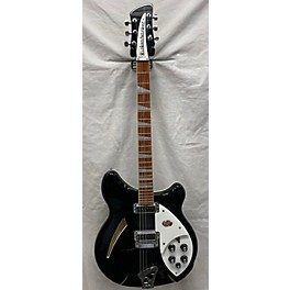 Used Rickenbacker Used 2018 Rickenbacker 360 Black Hollow Body Electric Guitar