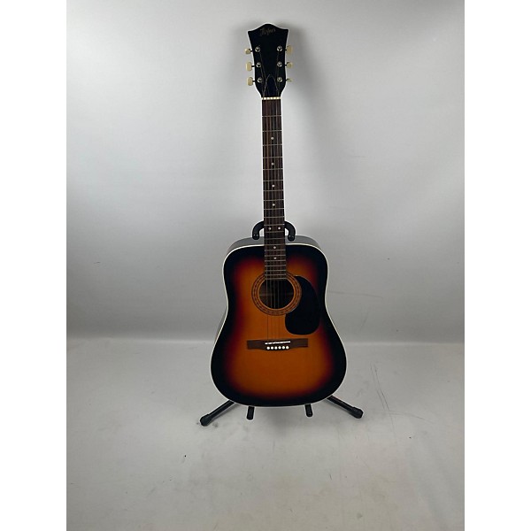 Vintage Vintage 1970s Hofner 490G 3 Color Sunburst Acoustic Guitar