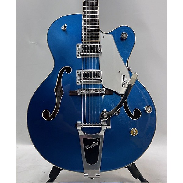 Used Gretsch Guitars Used Gretsch Guitars G5420T Electromatic Azure Metallic Hollow Body Electric Guitar