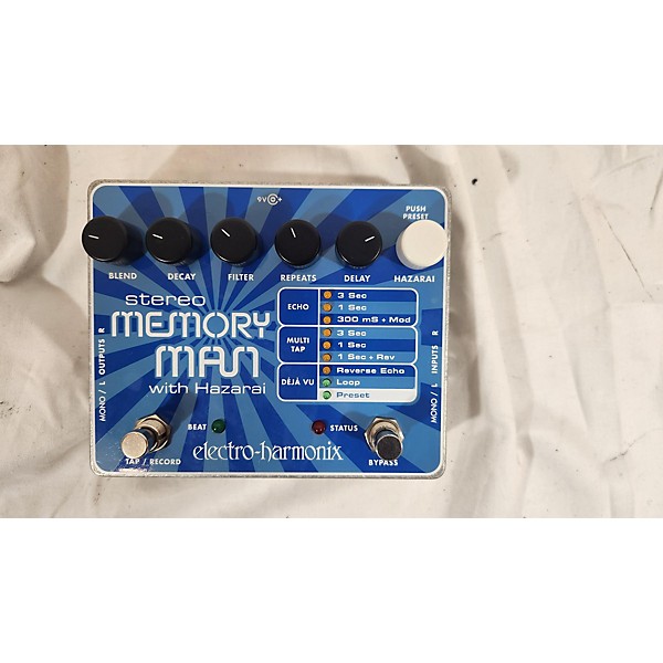 Used Electro-Harmonix Stereo Memory Man Hazarai Looper Effect Pedal