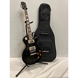 Used Epiphone Used Epiphone Les Paul Standard Plain Top Ebony Solid Body Electric Guitar