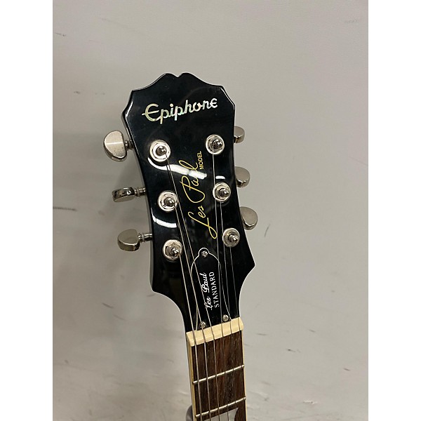 Used Epiphone Used Epiphone Les Paul Standard Plain Top Ebony Solid Body Electric Guitar