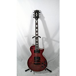 Used BOSS Used Burny Les Paul Wine Red Solid Body Electric Guitar