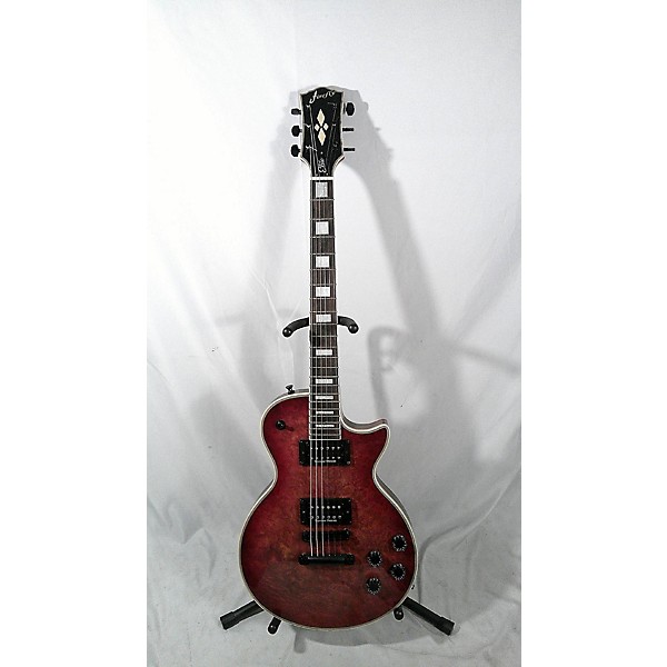 Used Used Burny Les Paul Wine Red Solid Body Electric Guitar