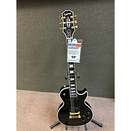 Used Epiphone Used Epiphone Matt Heafy Les Paul Custom Black And Gold Solid Body Electric Guitar