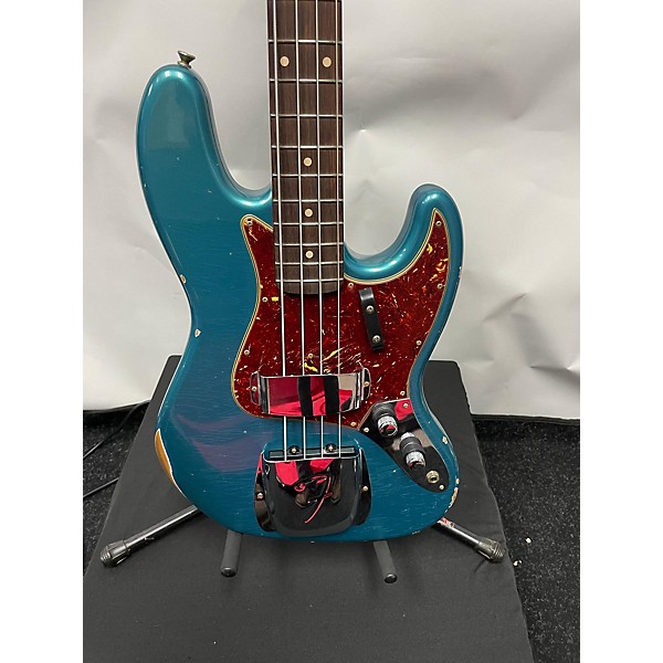 Used Fender Used 2023 Fender Limited Edition Custom Shop Relic Jazz Bass 1960 Aged Ocean Turquoise Electric Bass Guitar