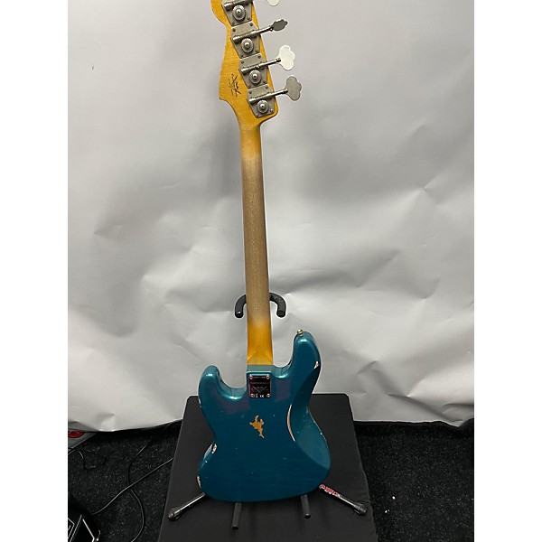 Used Fender Used 2023 Fender Limited Edition Custom Shop Relic Jazz Bass 1960 Aged Ocean Turquoise Electric Bass Guitar