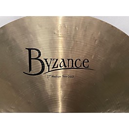 Used MEINL 17in Byzance Medium Thin Crash Brilliant Cymbal