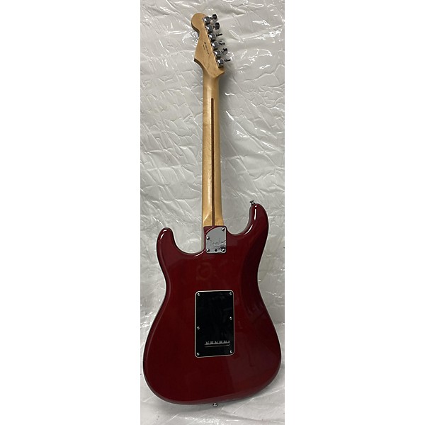 Used Fender Used 2010 Fender American Select Mahogany Hss Stratocaster Trans Red Solid Body Electric Guitar