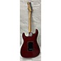 Used Fender Used 2010 Fender American Select Mahogany Hss Stratocaster Trans Red Solid Body Electric Guitar