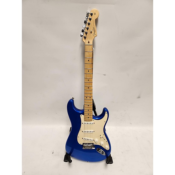 Used Fender Used Fender 50th Anniversary American Stratocaster Chrome Blue Solid Body Electric Guitar