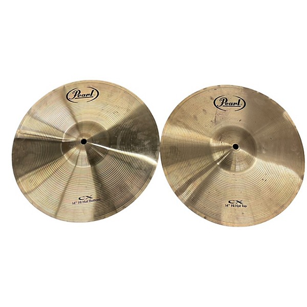 Used Pearl 14in CX Hi Hat Pair Cymbal