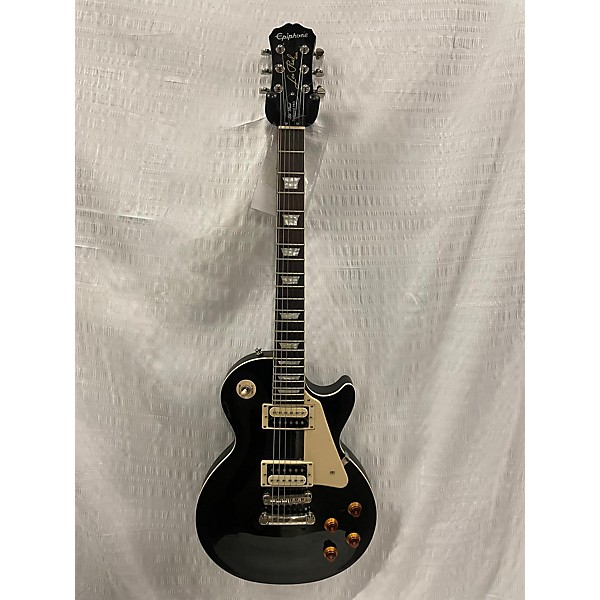 Used Epiphone Used Epiphone Les Paul Traditional Pro Black Solid Body Electric Guitar