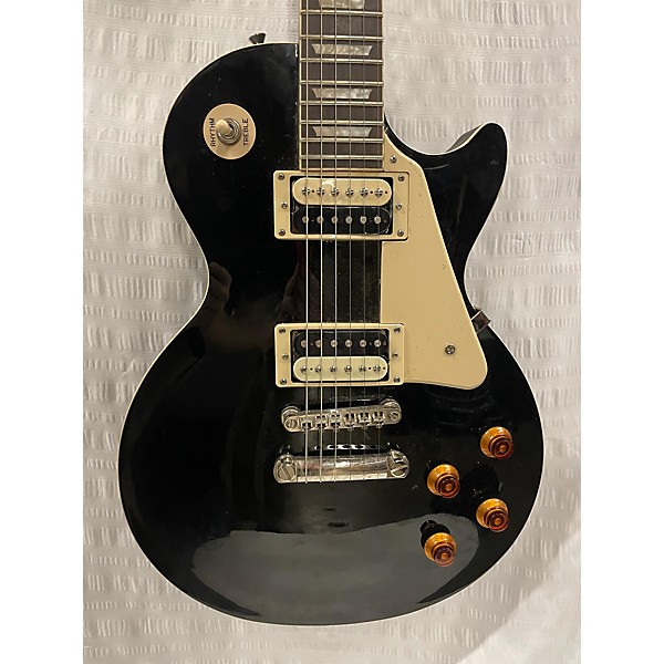 Used Epiphone Used Epiphone Les Paul Traditional Pro Black Solid Body Electric Guitar