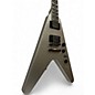Used 2022 Gibson Dave Mustaine Flying V EXP Metallic Silver Solid Body Electric Guitar