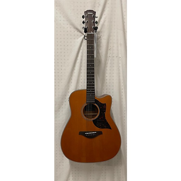 Used Yamaha Used Yamaha A1M Natural Acoustic Electric Guitar