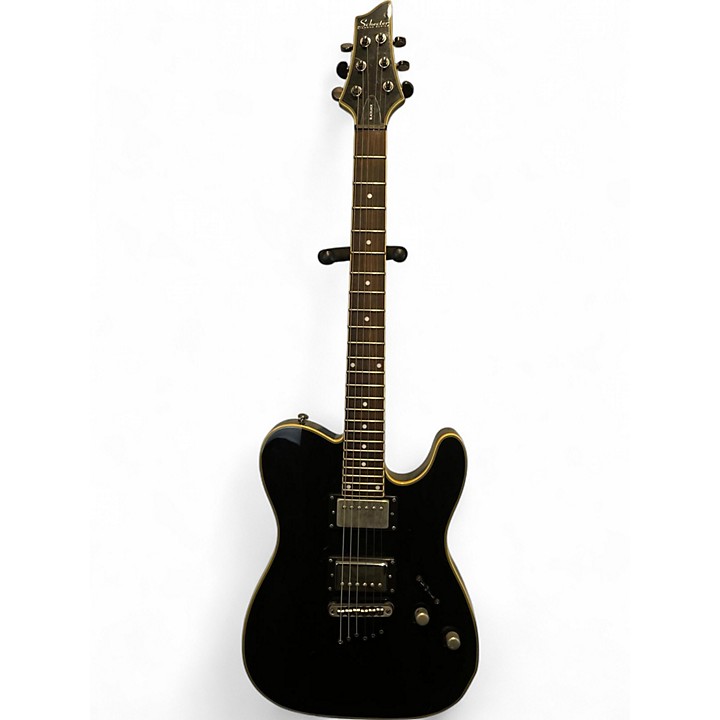 Used Schecter Guitar Research BLACKJACK DIAMOND Black Solid Body
