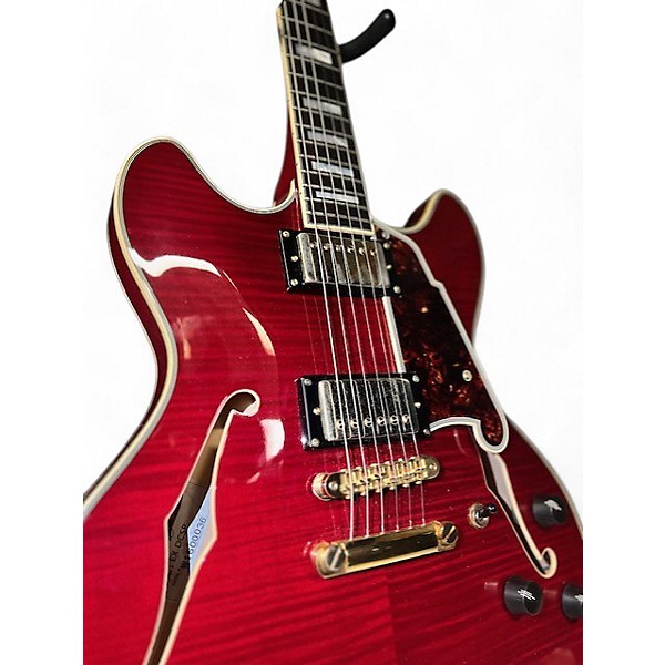 Used D'Angelico EX DCSP Cherry Hollow Body Electric Guitar