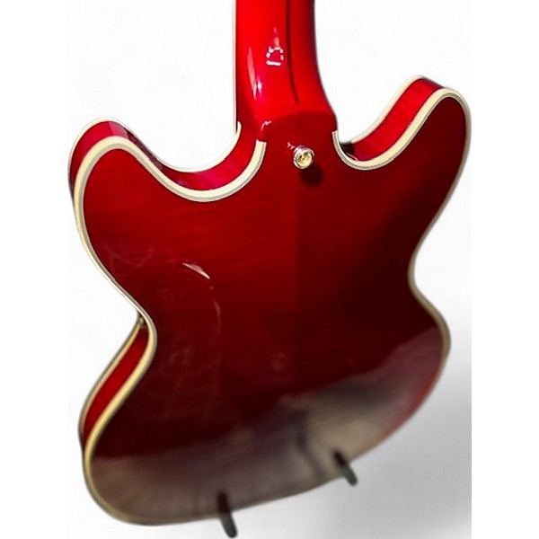 Used D'Angelico EX DCSP Cherry Hollow Body Electric Guitar