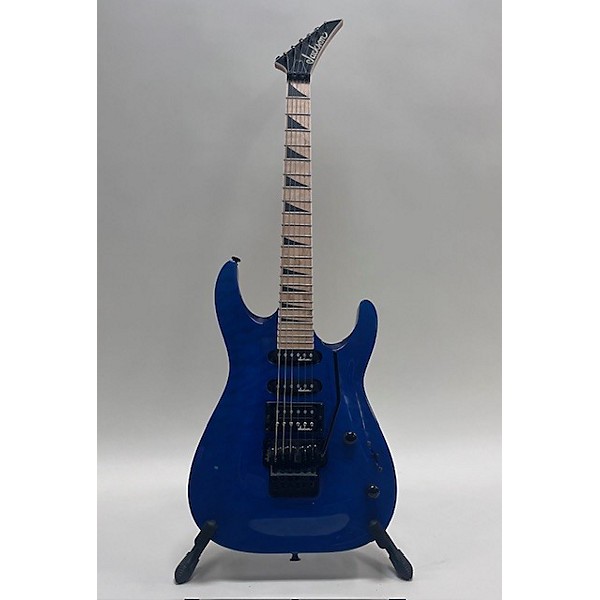 Used Jackson Used 2019 Jackson JS34Q Dinky Quilted Trans Blue Solid Body Electric Guitar