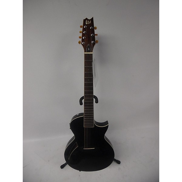 Used Used ESP LTD TL7 Black Acoustic Electric Guitar