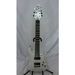 Used Schecter Guitar Research Used Schecter Guitar Research Demon 7 String White Solid Body Electric Guitar