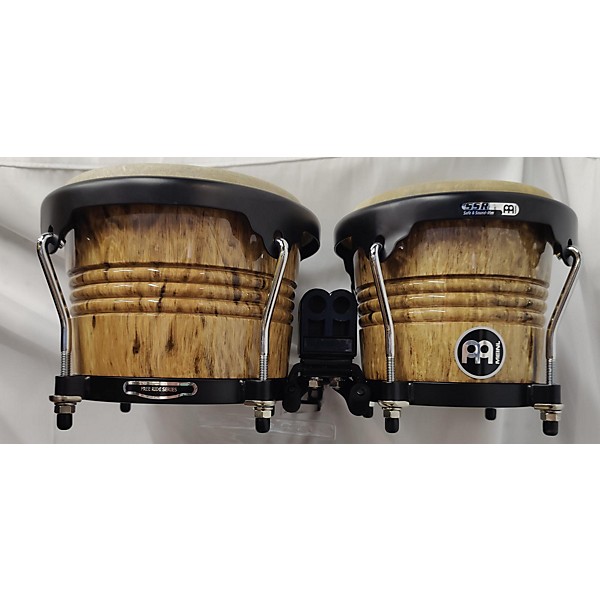 Used MEINL 30th Anniversary Wood Bongo Leopard Bongos