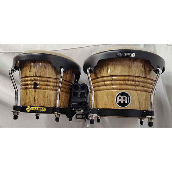 Used MEINL 30th Anniversary Wood Bongo Leopard Bongos