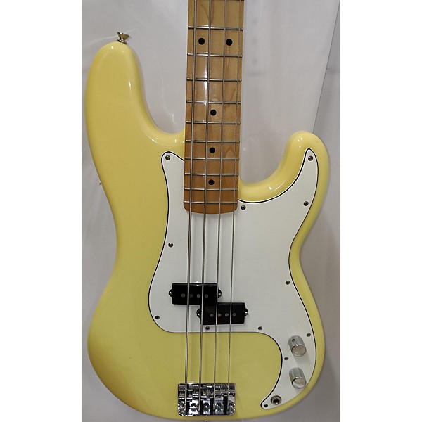 Used Fender Used Fender Player Precision Bass Yellow Electric Bass Guitar