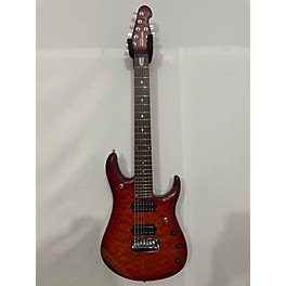 Used Ernie Ball Music Man Used Ernie Ball Music Man JP7 Dragon's Blood Dragon's Blood Quilt Solid Body Electric Guitar