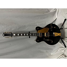 Used Gretsch Guitars Used Gretsch Guitars G5422G-12 Black Hollow Body Electric Guitar