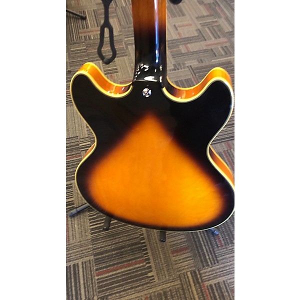 Used Schecter Guitar Research Used Schecter Guitar Research Corsair 2 Color Sunburst Hollow Body Electric Guitar