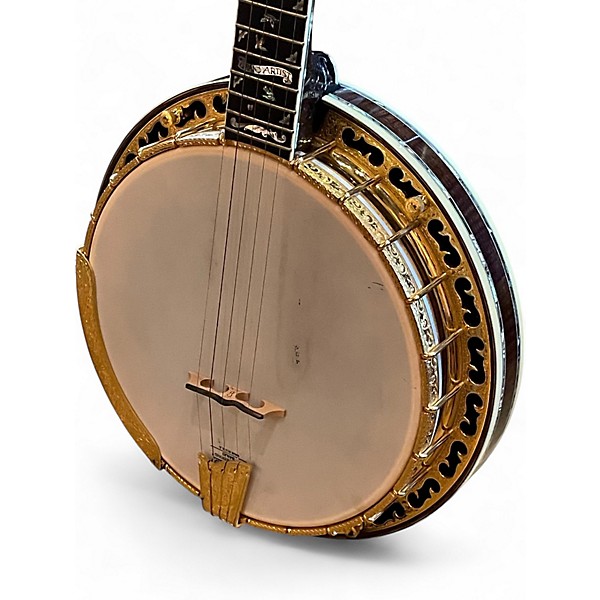 Used 2001 Ome Grand Artist Antique Natural Banjo