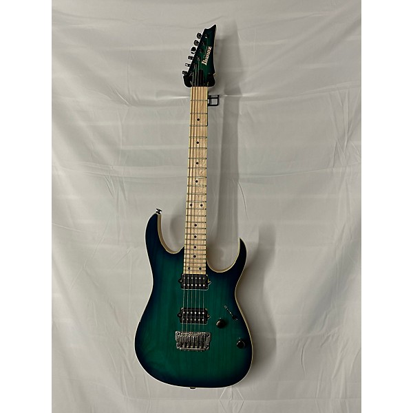 Used Ibanez Used Ibanez RG652AHMFX Prestige Hard Tail Nebula Green Burst Solid Body Electric Guitar