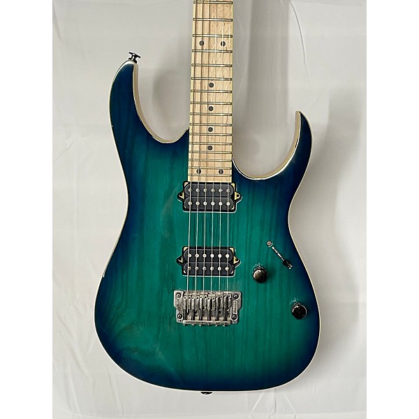 Used Ibanez Used Ibanez RG652AHMFX Prestige Hard Tail Nebula Green Burst Solid Body Electric Guitar