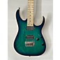 Used Ibanez Used Ibanez RG652AHMFX Prestige Hard Tail Nebula Green Burst Solid Body Electric Guitar