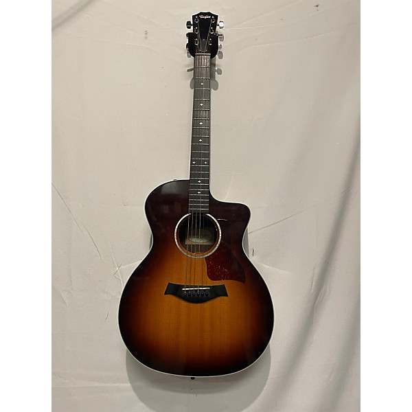 Used Taylor 214CE-SB DLX Acoustic Electric Guitar