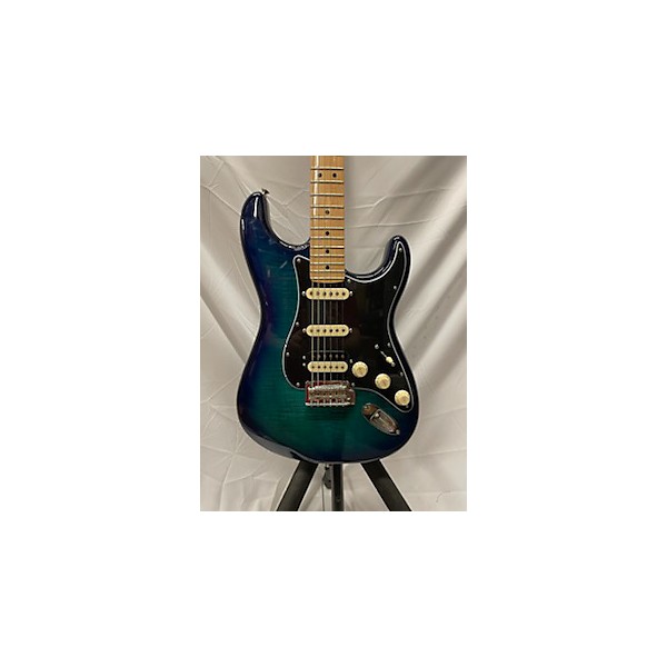 Used Fender Used Fender Player Stratocaster HSS Plus Top Blue Burst Solid Body Electric Guitar