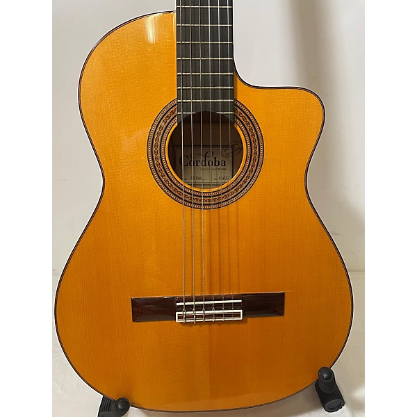 Used Cordoba 45FCE Flamenco Classical Acoustic Electric Guitar