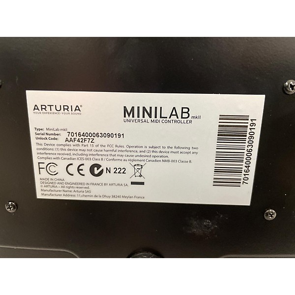 Used Used Arturia Minilab MKII MIDI Controller