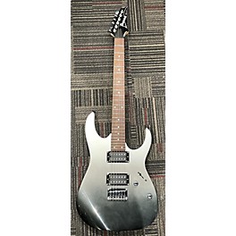 Used Ibanez Used Ibanez RG421 SILVER BLACK SOLID METALLIC Solid Body Electric Guitar