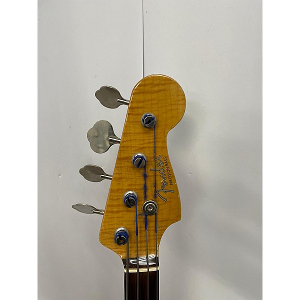 Used Fender Used Fender P BASS FOTO FLAME Natural Electric Bass Guitar