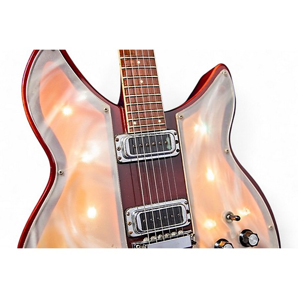 Vintage 1972 Rickenbacker 331 Lightshow Burgundyglo Hollow Body Electric Guitar