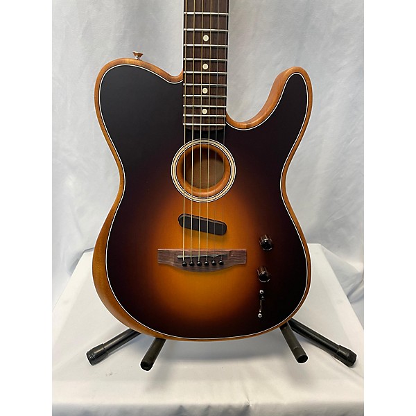 Used Fender Used Fender Acoustasonic Player Telecaster Shadow Burst Acoustic Electric Guitar