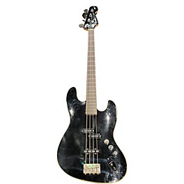 Used Fender Aerodyne Jazz Bass Black Electric Bass Guitar