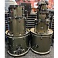 Used PDP by DW Used PDP By DW 7 piece Double Drive Drum Set Army Green Drum Kit thumbnail