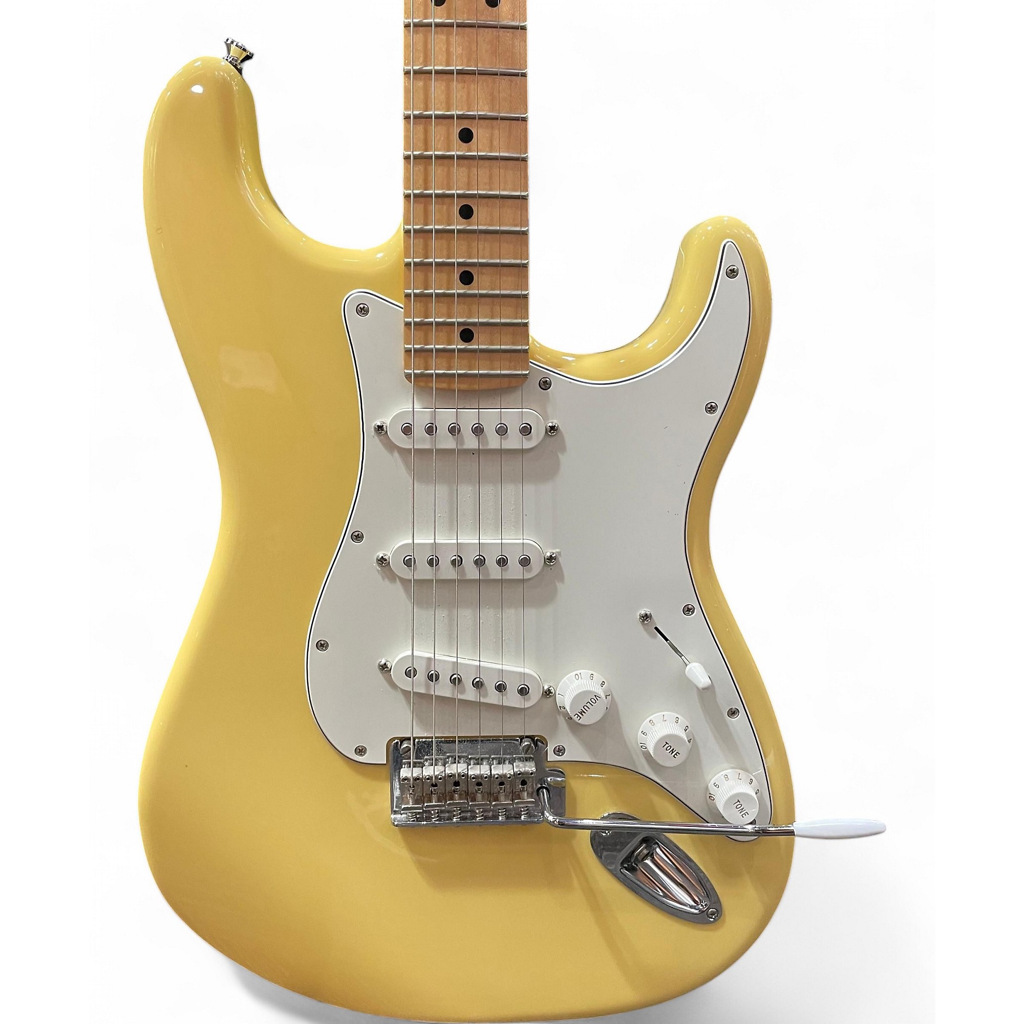 Used Fender Player Stratocaster Yellow Solid Body Electric Guitar