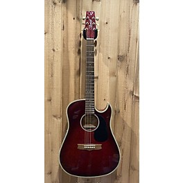 Used Vantage Used Vantage VST60CE Red Acoustic Electric Guitar