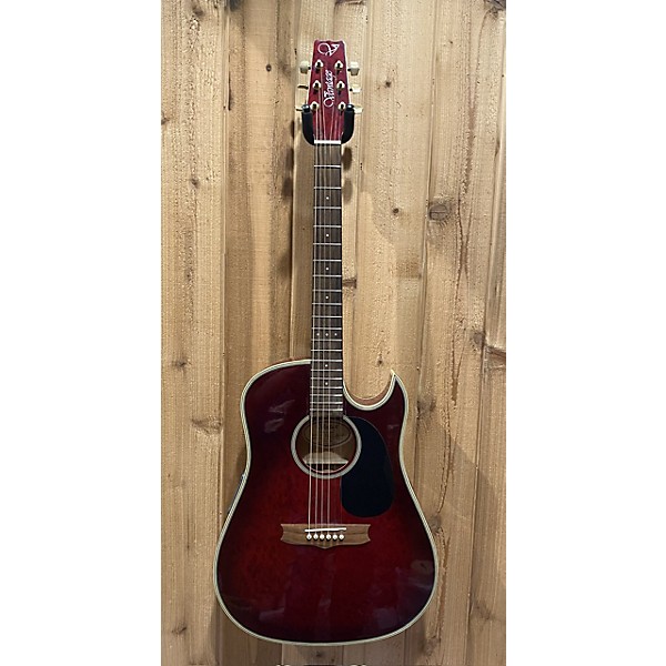 Used Vantage Used Vantage VST60CE Red Acoustic Electric Guitar